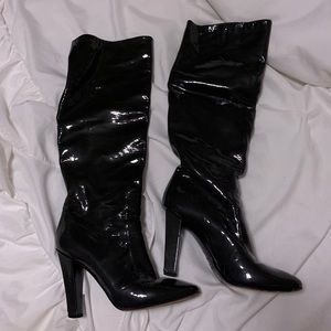 Jimmy Choo Patent Leather Knee High Boots